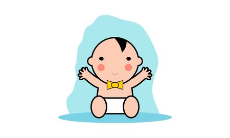 Baby cute, infant logo vectorのイラスト素材