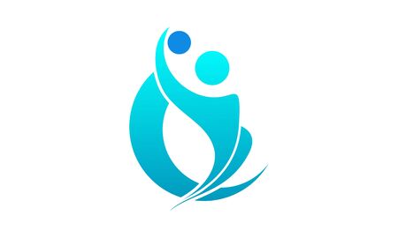 Human sport, fitness, healthy logoのイラスト素材