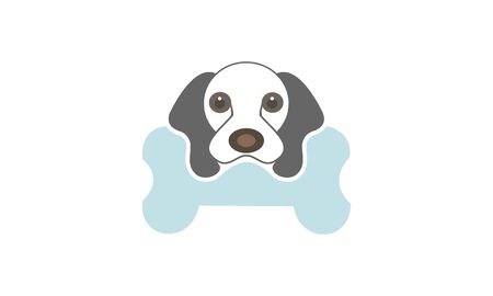Animal dog, pet dog logo design vectorのイラスト素材
