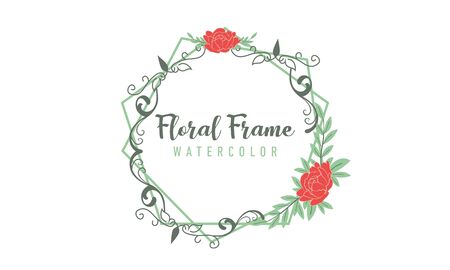 Flower ornament dividers. Hand drawn vines decoration, floral ornamental divider and sketch leaves ornaments logoのイラスト素材