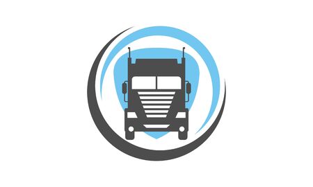 Truck Logo, cargo logo, delivery cargo trucks, Logistic logo packのイラスト素材