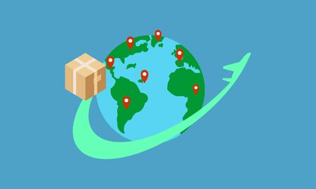 Delivery logo fast shipping, delivery service logoのイラスト素材
