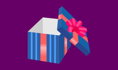 Surprise gift box logo design vectorのイラスト素材