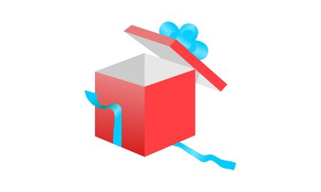 Surprise gift box logo design vectorのイラスト素材
