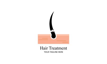 Hair treatment logo vector, hair removal logoのイラスト素材