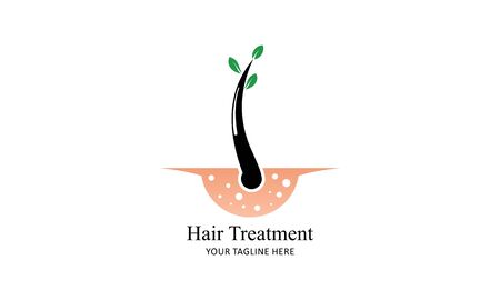 Hair treatment logo vector, hair removal logoのイラスト素材