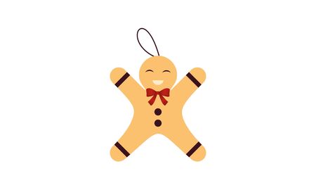 Merry christmas and christmas gift vector logo. Background illustrationのイラスト素材
