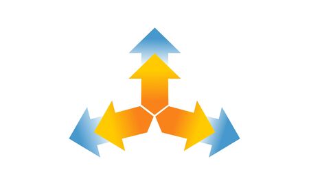 Arrow, up, graphic logo design for companyのイラスト素材