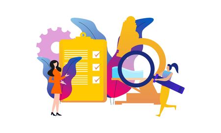 Vector market analysis logo, icon, market research logoのイラスト素材