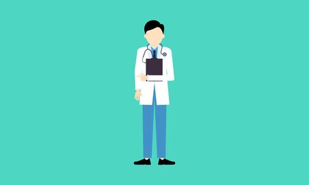 Doctor medical check up for healthcare vector illustrationのイラスト素材