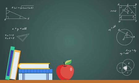 Back to school background as blank copy space text area illustration.のイラスト素材