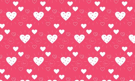 Valentines day love seamless pattern stock vector