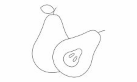 Coloring book fruit to educate kids. Learn colors pagesのイラスト素材