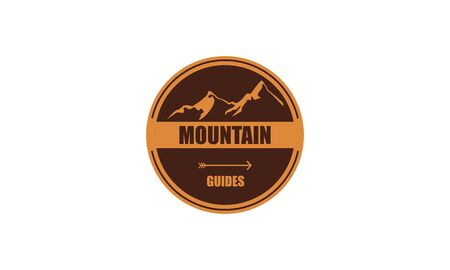 Wild adventure mountain logo design vector illustrationのイラスト素材
