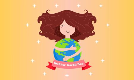 International mother earth day april 22 vector illustrationのイラスト素材