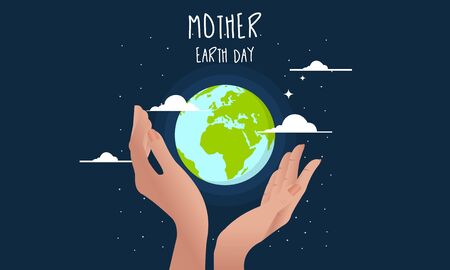 International mother earth day april 22 vector illustrationのイラスト素材