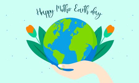 International mother earth day april 22 vector illustrationのイラスト素材