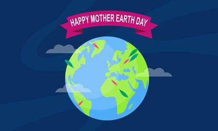 International mother earth day april 22 vector illustrationのイラスト素材