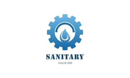 Sanitary ware logo design of icon vector illustrationsのイラスト素材