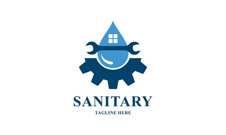 Sanitary ware logo design of icon vector illustrationsのイラスト素材