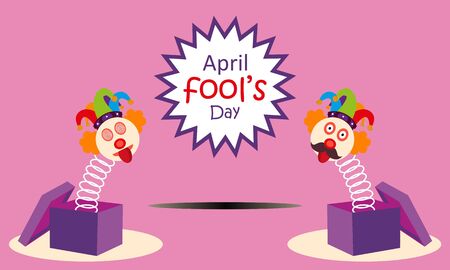 April fools day greeting vectorのイラスト素材