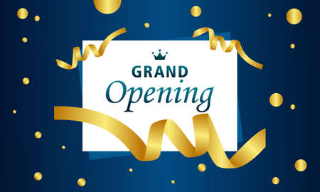 Grand opening background in flat styleのイラスト素材