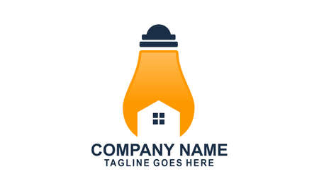 Bright idea light bulb logo creative vectorのイラスト素材