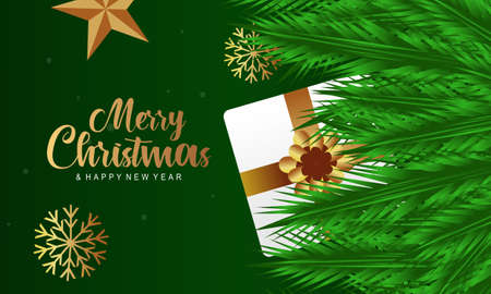 Realistic design christmas background. Merry christmas backgroundのイラスト素材