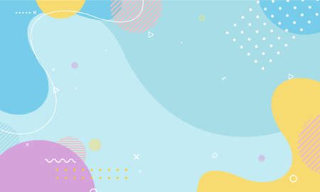 Abstract background with colorful   poster art backgroundのイラスト素材