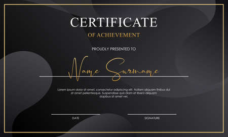 Abstract business certificate template. best logoのイラスト素材