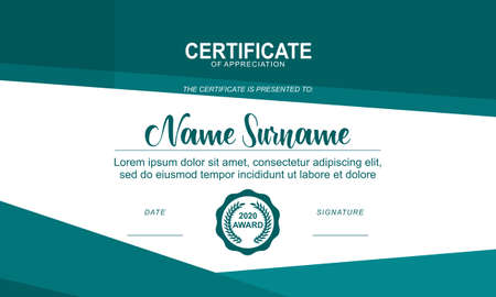 Abstract business certificate template. best logoのイラスト素材