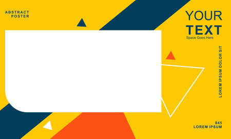 Social media post banner with image space backgroundのイラスト素材