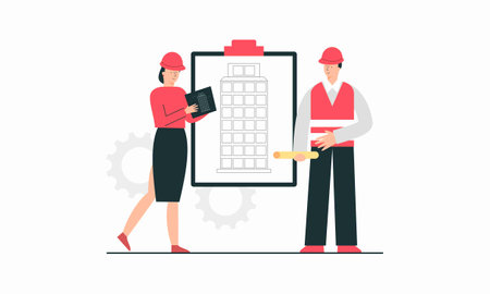Qa engineers concept illustration Vectorのイラスト素材