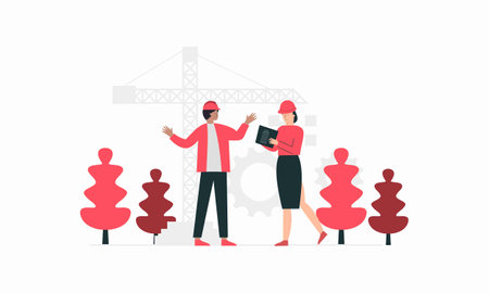 Qa engineers concept illustration Vectorのイラスト素材