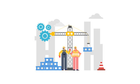 Qa engineers concept illustration Vectorのイラスト素材