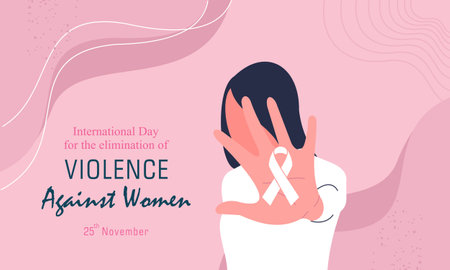 International day for the elimination of violence against womenのイラスト素材