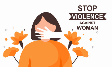International day for the elimination of violence against womenのイラスト素材