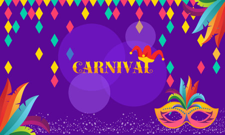 Carnival circus sign fun amusement performance   vectorのイラスト素材