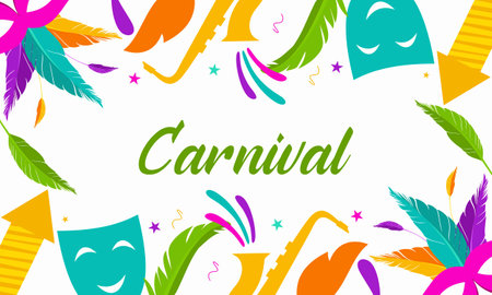 Carnival circus sign fun amusement performance   vectorのイラスト素材