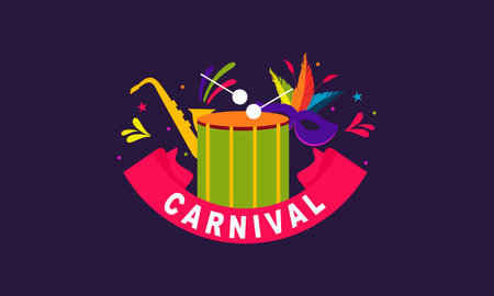 Carnival circus sign fun amusement performance   vectorのイラスト素材