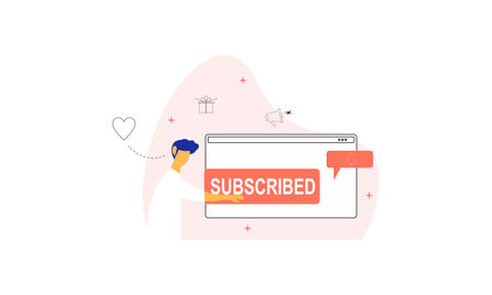 Subscriber concept illustrationのイラスト素材