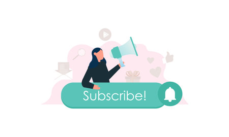 Subscriber concept illustrationのイラスト素材