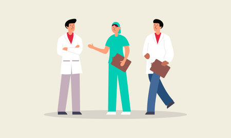 Health professional team concept illustrationのイラスト素材