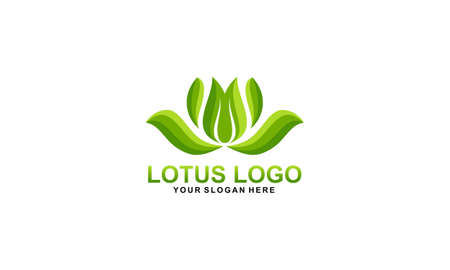 Lotus flower logo design templateのイラスト素材