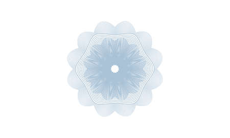 Abstract linear money style rosette. Vector Illustration. Detailed