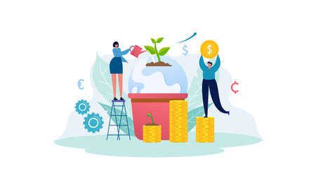 Corporate social responsibility ethical illustrationのイラスト素材