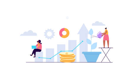 Corporate social responsibility ethical illustrationのイラスト素材