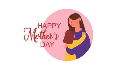 Happy mother's day background illustration conceptのイラスト素材