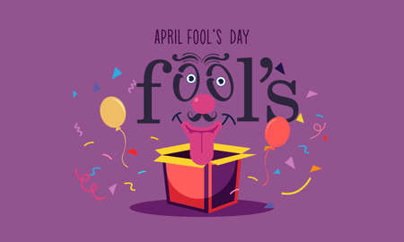 Celebration Happy April Fools Day background designのイラスト素材