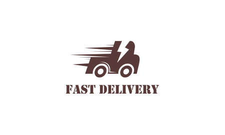 Fast delivery service logo designのイラスト素材